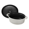 La Cocotte, 23 cm oval Cast iron Cocotte white truffle, small 5