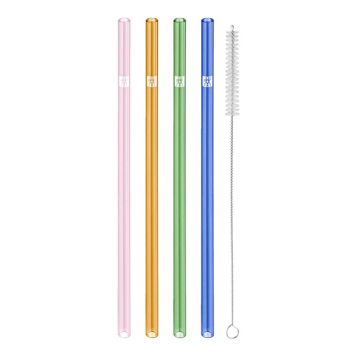 Sorrento Glassware, Glass Straw - Colored - Straight Set, large 1