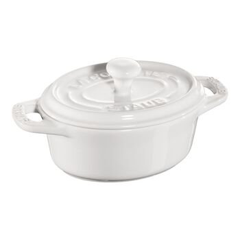 Mini D&ouml;k&uuml;m Tencere | Beyaz | 11 cm | 200 ml | oval,,large 1