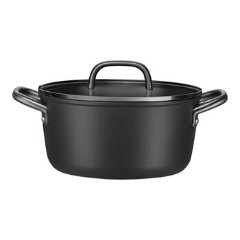 Derin Tencere Cam Kapaklı | 24 cm | Siyah,,large 2