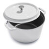 Cast Iron, 5 qt, Round, Dutch Oven Deep, Pure White - Factory Second, small 1