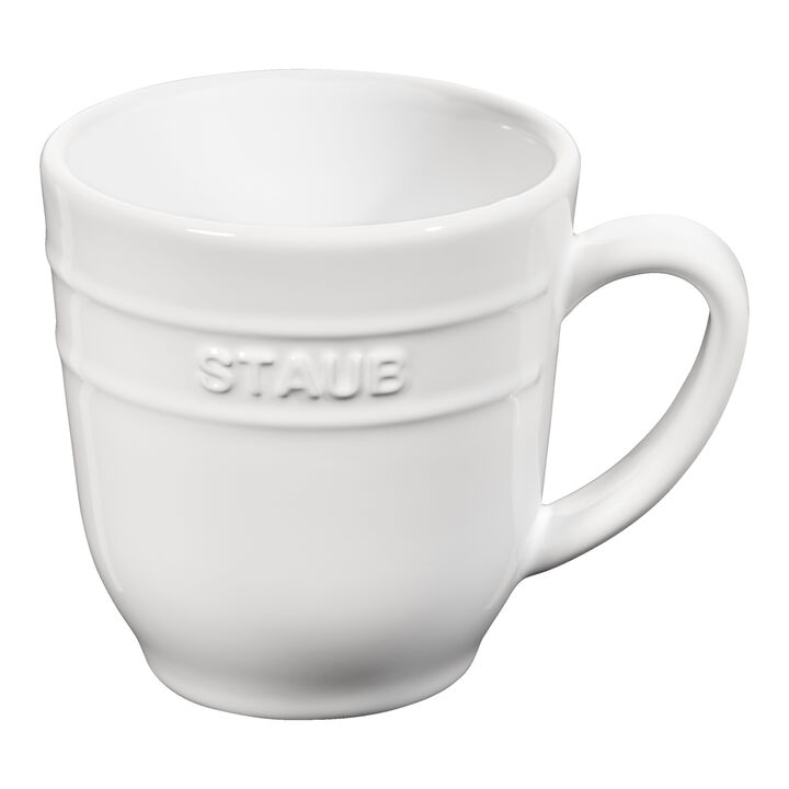 Ceramique, 350 ml, Mugg, Vit, large 1