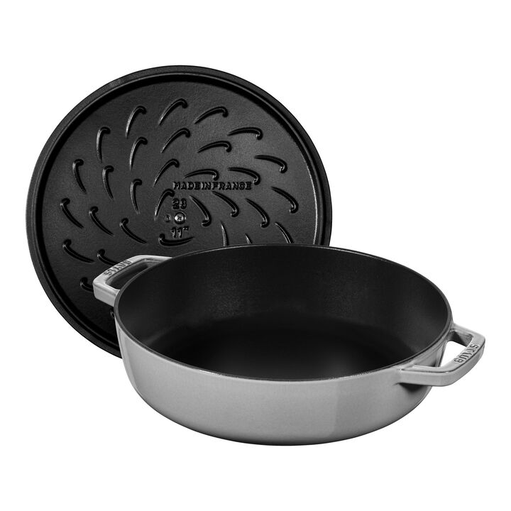Braisers, Caçarola baixa para saltear Chistera 24 cm, Ferro fundido, large 3