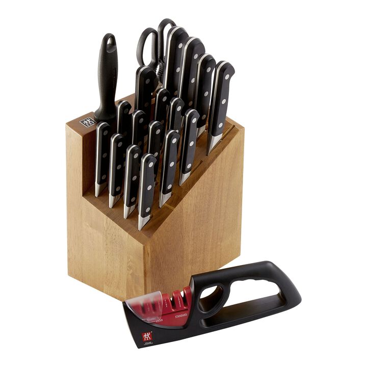 Pro, 20 Piece, Knife block set, black, large 1