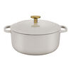 Bellamonte, Cocotte rotonda - 20 cm, avorio, small 2