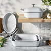 Stoneware, 5-pc, Mixed Baking Dish Set, White, small 2