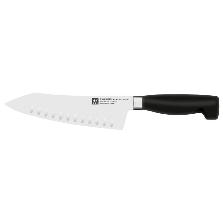 Four Star, Rocking Santoku Knife 7 inch, hollow edge, large 1