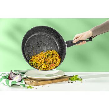 Sote Tenceresi Kapaklı | Al&uuml;minyum | 28 cm | Siyah,,large 5