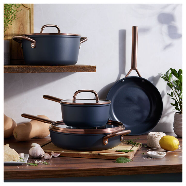 Milano, 7-pc, Cookware Set Ceramic Nonstick Titanium, large 2