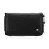 PREMIUM, 5-pcs Leather Zip fastener case black, small 2