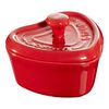 200 ml ceramic heart Mini cocotte, cherry,,large