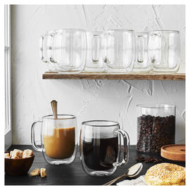 12-oz-/-8-pc  Coffee Glass Mug Set