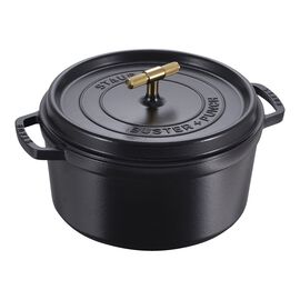 7 qt, Round, Dutch Oven Buster And Punch, Matte Black