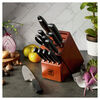 Four Star, 12-pc, Knife block set, Walnut, small 2