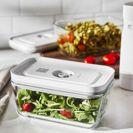 M / 2-pc, Medium Vacuum Container, Glass, Grey