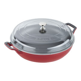 3.5 qt, Braiser With Glass Lid, Cherry