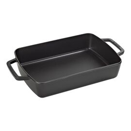30 x 20 cm, Assiette chaude, Noir mat