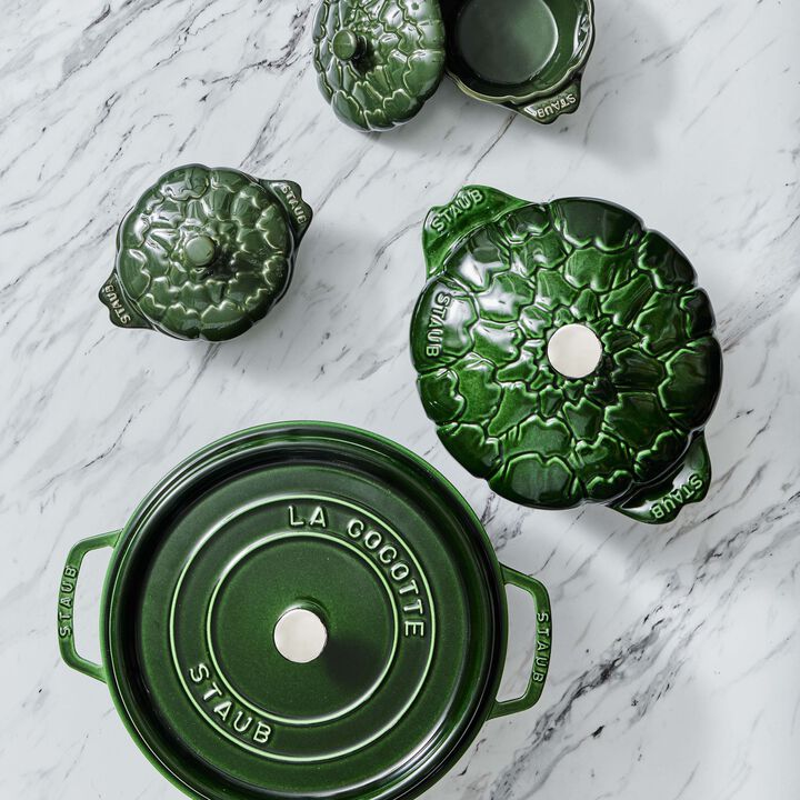 La Cocotte, Cocotte 24 cm, redondo, Verde manjericão, Ferro fundido, large 3