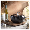 Cast Iron, 3.5 qt, Pumpkin, Dutch Oven With Stainless Steel Knob, Matte Black, small 2