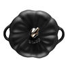 Stoneware, 0.5 qt, Pumpkin, Petite Dutch Oven, Matte Black, small 2