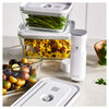 FRESH & SAVE, Vakuum Starterset mit Multi-Reibe, 7-tlg. / M/L, Grau/Transparent, Glas, small 4