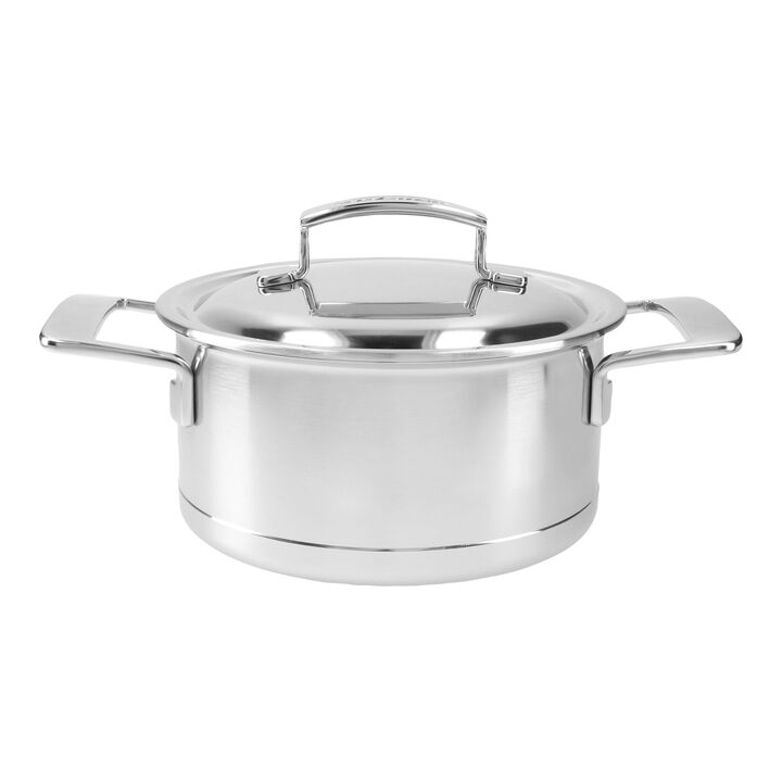 Silver 7, Casserole avec couvercle à double parois 18 cm / 2,2 l, large 1