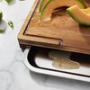 BBQ+, 17-inch x 14-inch Cutting Board With Tray, Acacia , small 4