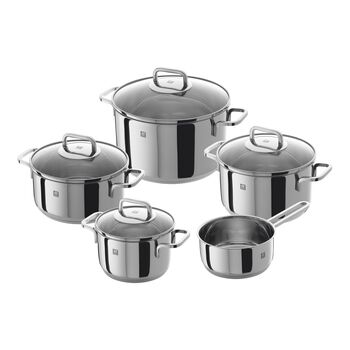 Tencere Seti | 18/10 Paslanmaz &Ccedil;elik | 5-par&ccedil;a,,large 1