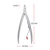PREMIUM, Pinza para cut&iacute;culas 10 cm, satinado, small 4