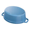 Cast Iron, 5.75 qt, Oval, Dutch Oven, French Blue - Factory Second, small 2