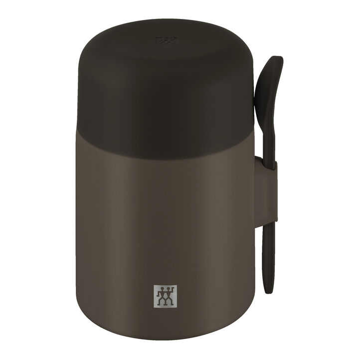 Thermo Plus, フードジャー, 600 ml, ステンレス, チョコレートグレー, large 4