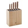 VIER STERNE, 6-tlg, Messerblockset, Braun, small 1
