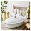 Ceramique,  ceramic Special shape bakeware, matte-white, small 7