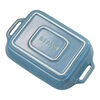 Stoneware, 10.5-x 8-inch, Rectangular, Baking Dish, Rustic Turquoise, small 3