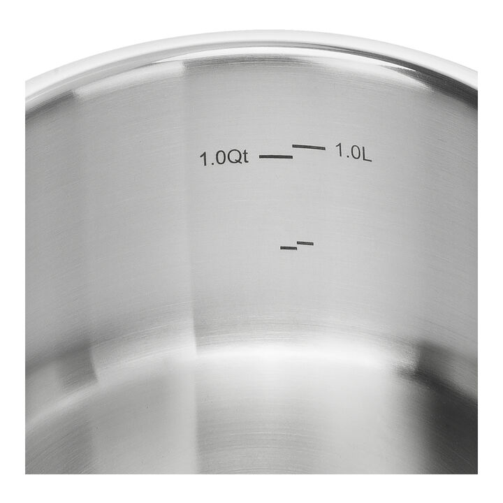 Pro, Stieltopf 16 cm, 18/10 Edelstahl, Silber, large 4
