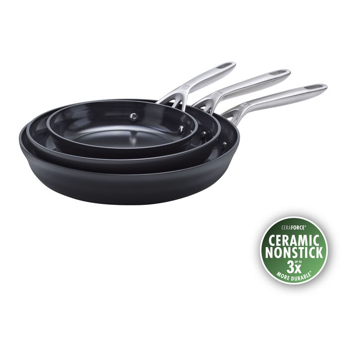 Motion Ceramic, 3-pc, Non-stick, Fry Pan Set Ceramic Coating, large 1
