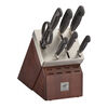Four Star, 8-pc, Self-Sharpening Knife Block Set, Brown, small 1