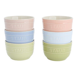 4-inch / 6-pc, Prep Bowl Set Macaron, Mixed Colors