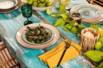 Pimentos de Padron from the grill