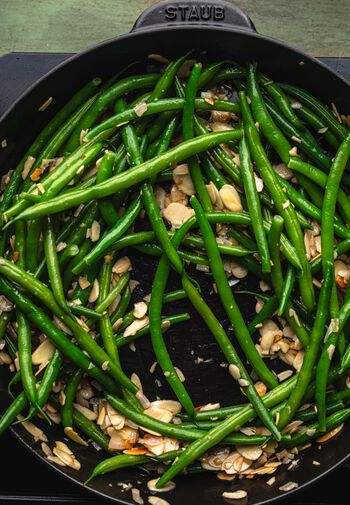 Haricots Verts Amandine (Green Bean Almondine)