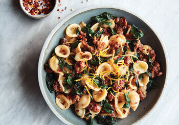 One-Pot Orecchiette With Swiss Chard, Sausage, and Lemon