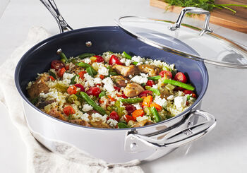 One Pot Lemony Chicken and Rice