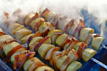 Potato and Bacon BBQ Skewers