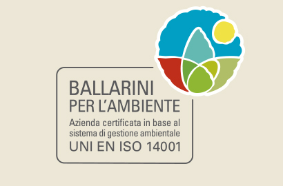 Ballarini certificata gestione ambientale UNI EN ISO 14001 Ballarini certificata gestione ambientale UNI EN ISO 14001